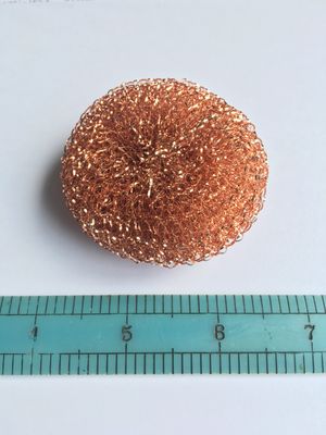 Spiral Copperized Stainless Steel Scourer Kitchen Cleaning Ball 18g*3PC