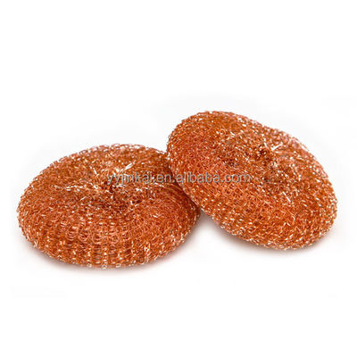 Spiral Copperized Stainless Steel Scourer Kitchen Cleaning Ball 18g*12pc