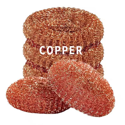 Spiral Copperized Stainless Steel Scourer Kitchen Cleaning Ball 18g*12pc