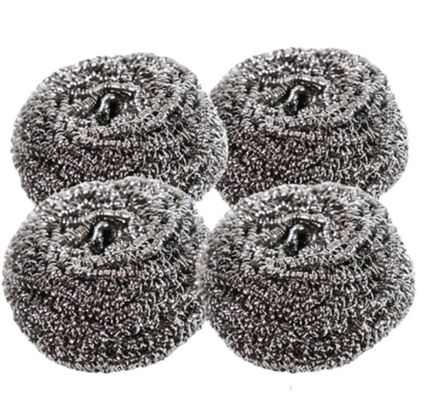 Stainless Steel Scourer for  BBQ  Grill Cleaning Scourer / Strong Cleaning Power , No Debris