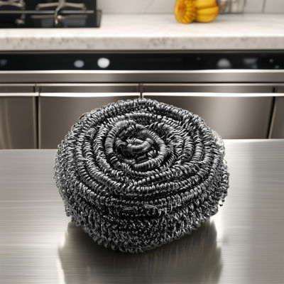 Stainless Steel Scourer for  BBQ  Grill Cleaning Scourer / Strong Cleaning Power , No Debris