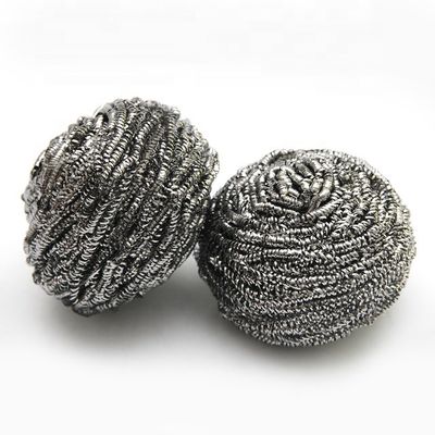 25G*2pcs Kitchen Scrubber and Pot Cleaning Stainless Steel Wire Scourer Metal Scouring Cleaning Ball