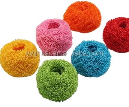 Colorful Kitchen Cleaning Ball with Fiber Scourer Eco-friendly
