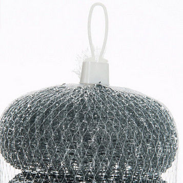 Zinc Coated Scourer with Galvanized Wire /pot Scrubber with Net Bag  Packing