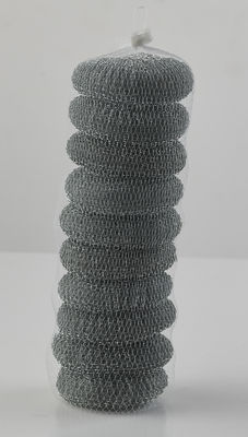 Zinc Coated Scourer with Galvanized Wire /pot Scrubber with Net Bag  Packing