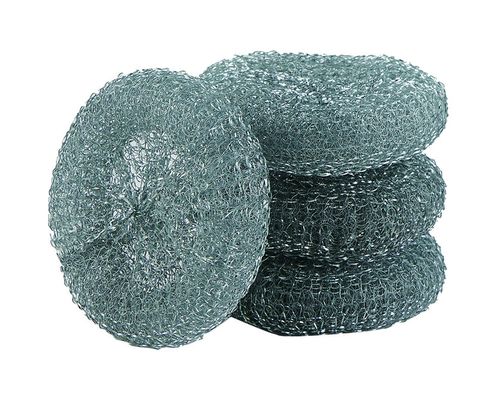 Zinc Coated Scourer with Galvanized Wire /pot Scrubber with Net Bag  Packing