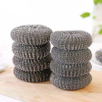 Zinc Coated Scourer with Galvanized Wire /pot Scrubber with Net Bag  Packing