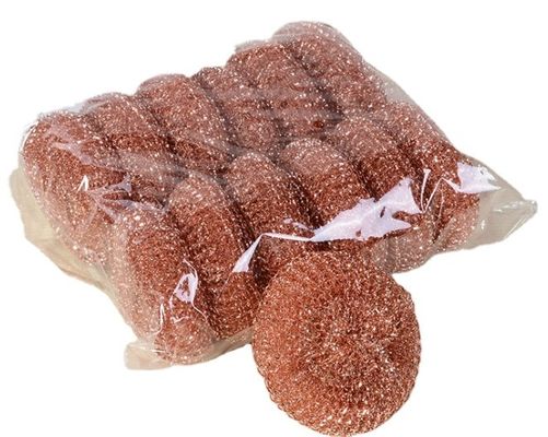 Spiral Pure Copper  Scourer Kitchen Cleaning Ball 18g/pc