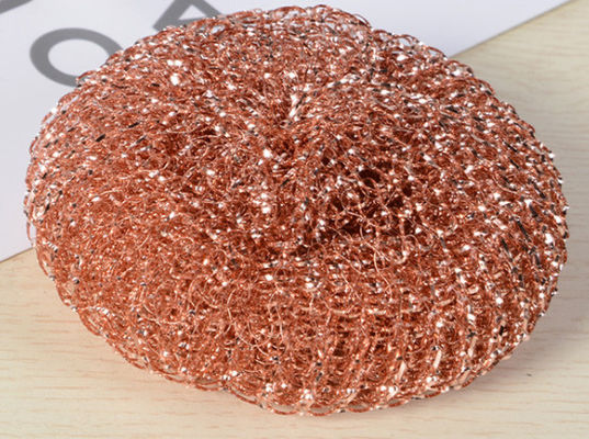 Spiral Pure Copper  Scourer Kitchen Cleaning Ball 18g/pc