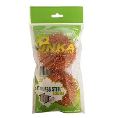 Spiral Pure Copper  Scourer Kitchen Cleaning Ball 18g/pc
