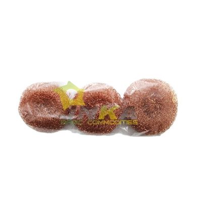 Pure Copper Wire Spiral  Scourer Kitchen Cleaning Ball 20g/pc