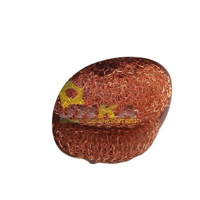 25g*2/BAG  High Quality Household Pure Copper Mesh Scourer Washing Flat Round Cleaning Ball Copper Scrubber