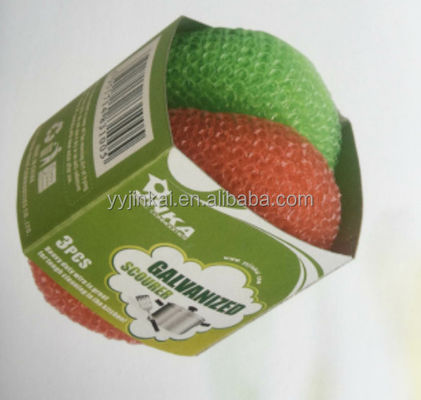 Plastic Pot Scrubber /cleaning Ball Mesh Scourer