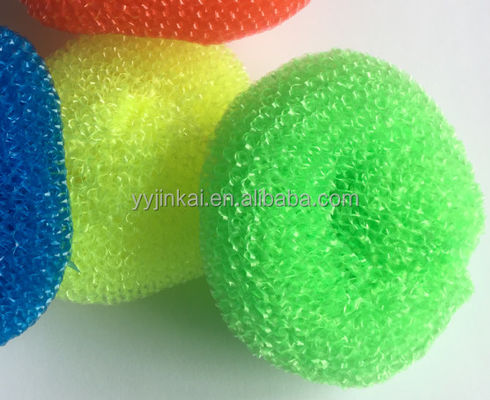 Plastic Pot Scrubber /cleaning Ball Mesh Scourer