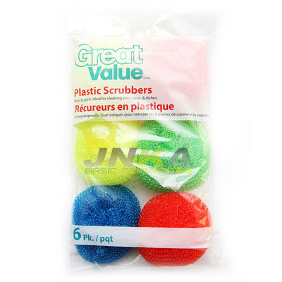 Plastic Kitchen Cleaning Scrubbers for Dish Washing