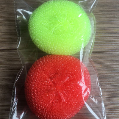 7g*2pcs Household Cleaning Plastic Scourer  /clean Ball with PP