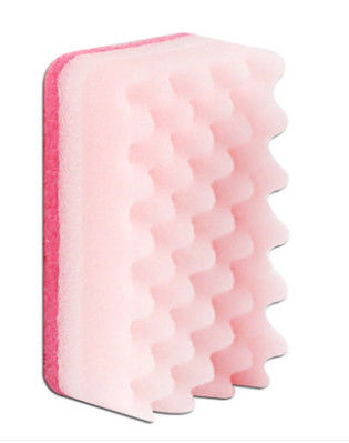 New Style Kitchen Cleaning Dish Scouring Flower Printed Sponge with Pads/sponge+non-woven