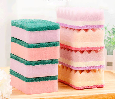 2022 New Design Kitchen Cleaning Scourer Cleaning Sponge Dish-washing Sponge Pads