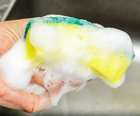 Factory Outlet Double Side Rectangle Sponge Kitchen Cleaning Scouring Pad Scourer Sponge