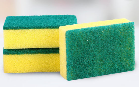 Factory Outlet Double Side Rectangle Sponge Kitchen Cleaning Scouring Pad Scourer Sponge