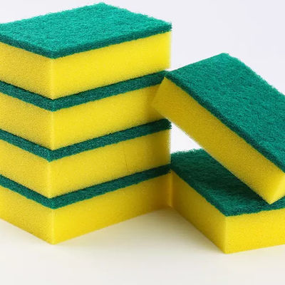 Sponge Rectangle Shape Kitchen Bowl Dish Cleaning Pad Sponge Scrubs
