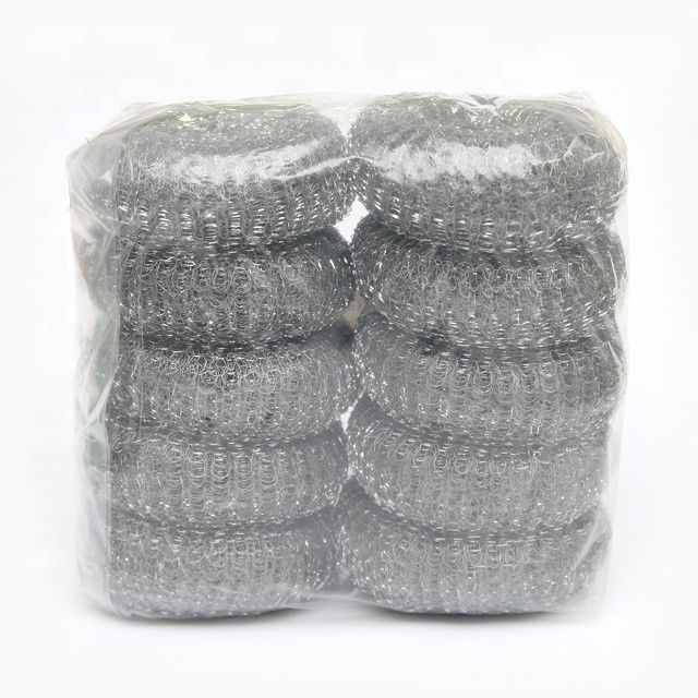 50G*10pcs Big Pack Zinc Coated Scrubber/Galvanize Wire Mesh Pot Scourer  / Scouring Pad for Kitchen Pot Cleaning